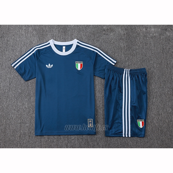 Chandal del Italia Manga Corta 2026-2027 Azul - Pantalon Corto